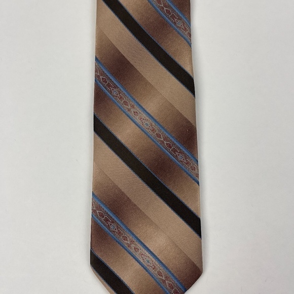 Legacy Tie Mens Gold Striped - Picture 3 of 4